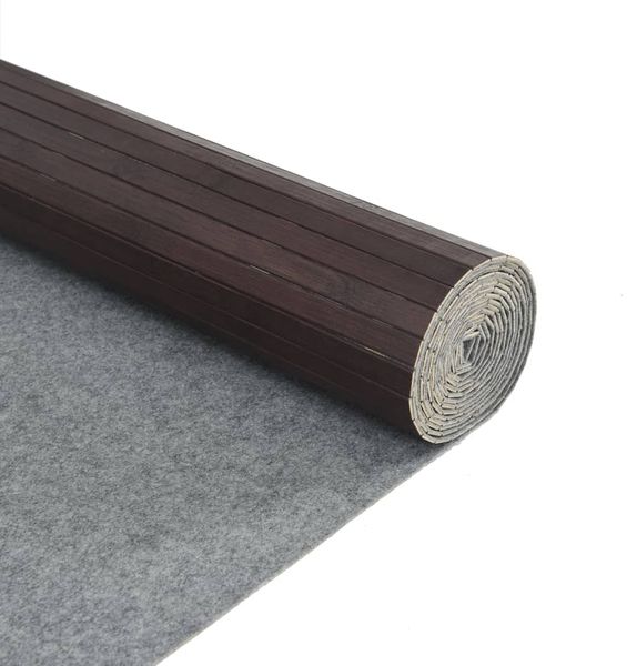 vidaXL Teppich Rechteckig Dunkelbraun 80x100 cm Bambus 376773 Bild 5