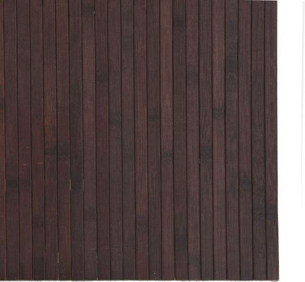 vidaXL Teppich Rechteckig Dunkelbraun 80x100 cm Bambus 376773 Bild 6