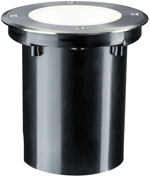 Paulmann No. 93907 Plug&Shine Bodeneinbauleuchte IP67 Warmweiß 20° 6W Silber schwenkbar