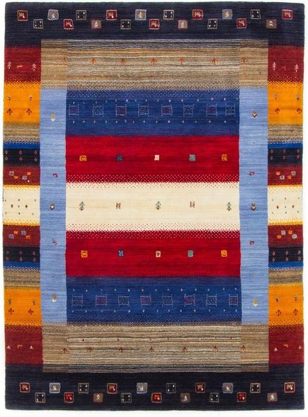 carpetfine Wollteppich Gabbeh Don, auch als Läufer, rechteckig, Höhe: 15 mm, reine Wolle, handgearbeitet, weicher natürlicher Flor, Wohnzimmer
