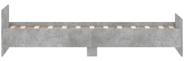 vidaXL Bettgestell Betongrau 75x190 cm Holzwerkstoff 835949 Bild 5