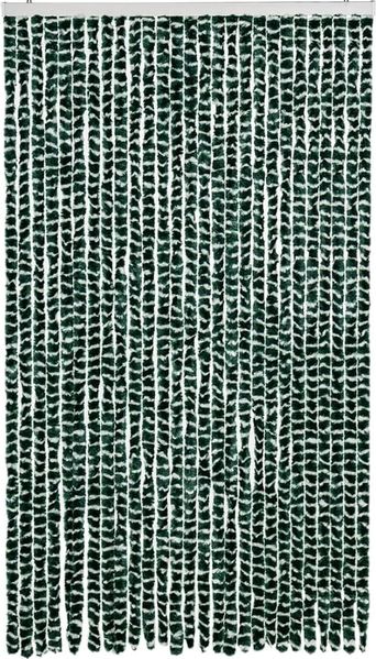 vidaXL Fliegenvorhang Grün und Weiß 118x220 cm Chenille 4004887 Bild 3