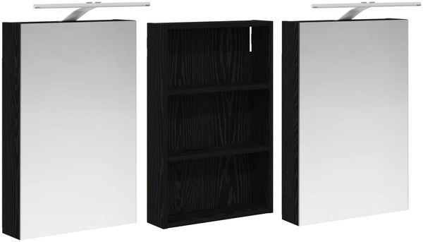 vidaXL Badezimmerschrank-Set 3 pcs 120 x 10,5 x 60,5 cm Holzwerkstoff 3403737 Bild 5