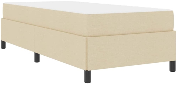 vidaXL Boxspringbett Creme 100 x 200 cm Stoff 3398841
