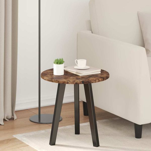 vidaXL Tischplatte Räuchereiche Ø 40 x 1,5 cm Holzwerkstoff 880386
