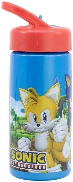 Sonic the Hedgehog Kinder Wasserflasche 410 ml für Alltag Schule und unterwegs