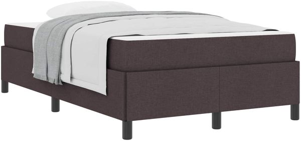 vidaXL Boxspringbett Dunkelbraun 120 x 190 cm Stoff 3398846 Bild 2