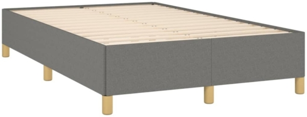 vidaXL Boxspringbett mit Matratze Dunkelgrau 120x190 cm Stoff 3269691 Bild 2