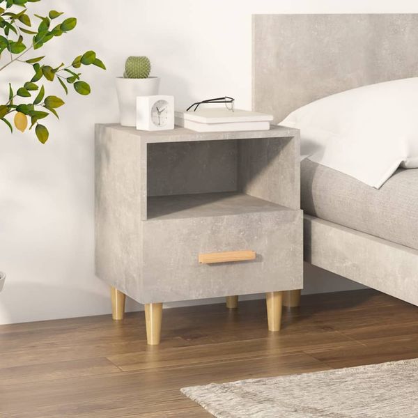 vidaXL Nachttisch Betongrau 40x35x47 cm 812014