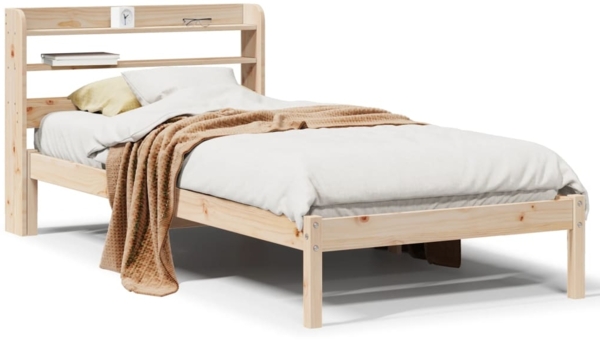 vidaXL Massivholzbett ohne Matratze 100x200 cm Kiefernholz 3306537