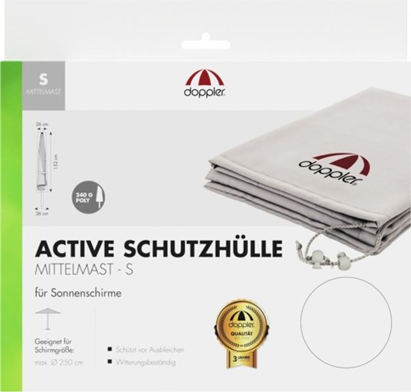 Doppler Active Schutzhülle für Mittelmastschirme, grau, bis 250 cm