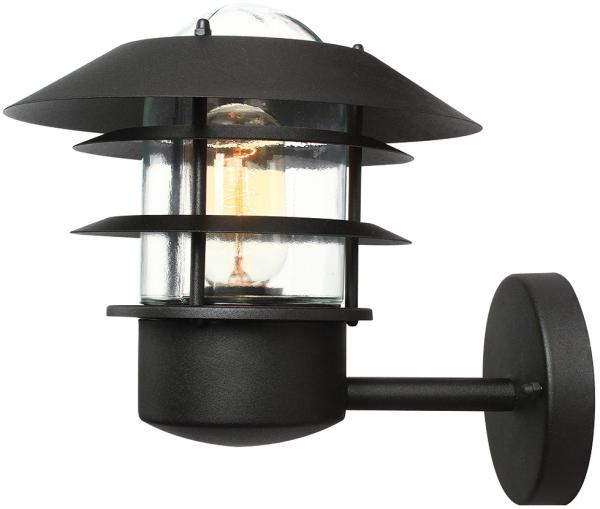 Außenleuchte, Wandlampe, Edelstahl, H 23,6 cm, Schwarz Bild 2