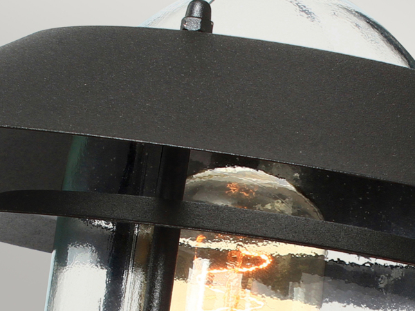 Außenleuchte, Wandlampe, Edelstahl, H 23,6 cm, Schwarz Bild 7