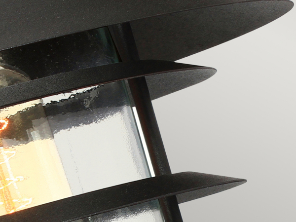 Außenleuchte, Wandlampe, Edelstahl, H 23,6 cm, Schwarz Bild 6