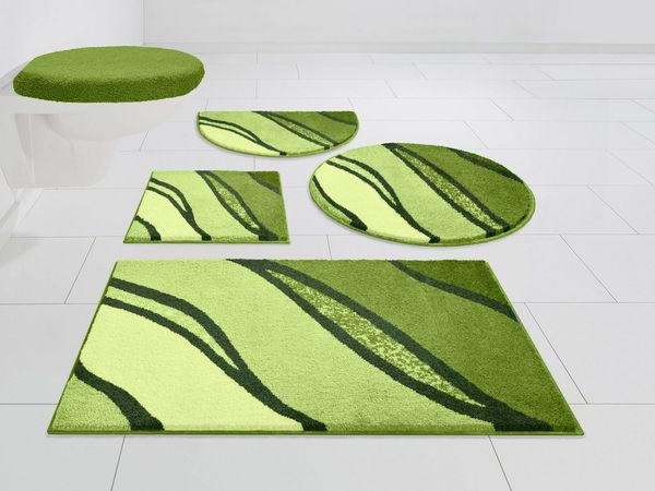 Grund Badematte Belize, Badvorleger, Badezimmer Teppich, sehr weich, Höhe 20 mm, rutschhemmend beschichtet, schnell trocknend, fußbodenheizungsgeeignet, Polyacryl, rund, weiche Haptik, auch als 3 teiliges Set erhältlich, Made in Europe