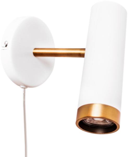 By Rydéns 4300450-5002 Puls Wandleuchte 1-flammig weiß matt goldfarben Bild 1