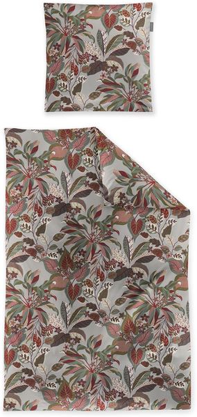 irisette Bettwäsche WAVE Satin BL 155x220 cm bunt Bettbezug Bettzeug