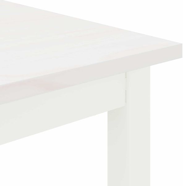 vidaXL Bank Weiß 160 x 35 x 45 cm Massives Kiefernholz 892776 Bild 7