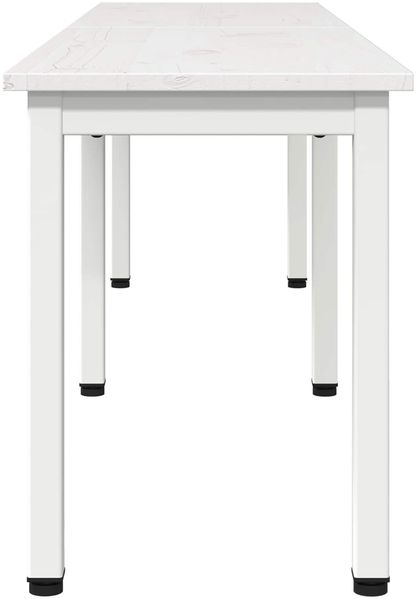 vidaXL Bank Weiß 160 x 35 x 45 cm Massives Kiefernholz 892776 Bild 6
