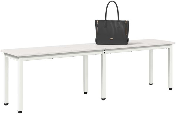 vidaXL Bank Weiß 160 x 35 x 45 cm Massives Kiefernholz 892776 Bild 3