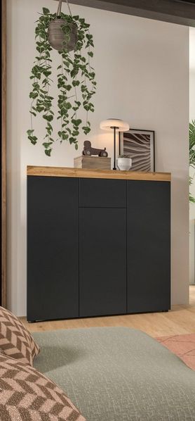 OTTO home Highboard MAMBO, TOPSELLER!, Höhe 115 cm, in verschiedenen Farben erhältlich (1 St, 2 farbige Ausführung, in verschiedenen Farben erhältlich), Kommode, Sideboard, Wohnzimmer, Schlafzimmer