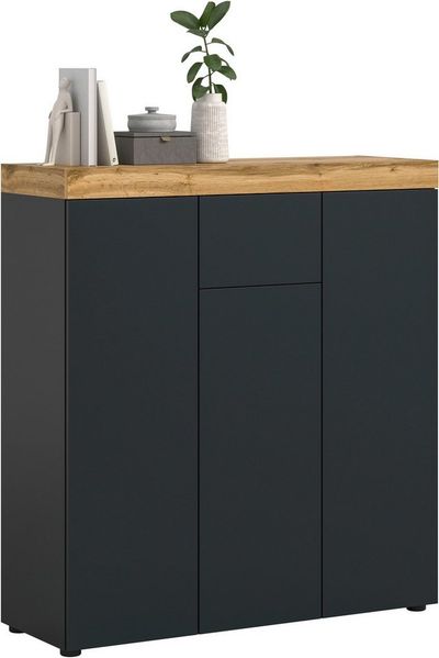 OTTO home Highboard MAMBO, Höhe 115 cm, in verschiedenen Farben erhältlich (1 St, 2 farbige Ausführung, in verschiedenen Farben erhältlich), Kommode, Sideboard, Wohnzimmer, Schlafzimmer