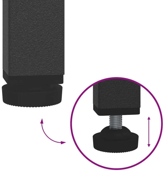 vidaXL Küchenlageregal mit Regal mit Speicher Anthrazit Stahl 874956 Bild 8