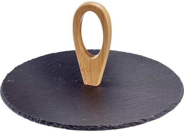 WESTMARK Servierplatte Tapas + Friends, Bambus, Schiefer, Ø 30 cm Bild 4
