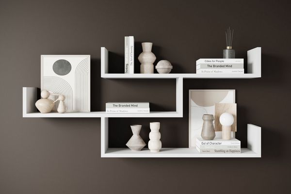 Home affaire Wandboard Wandregal Trio, 1-tlg, Hängeregal mit 3 Ablageflächen, modernes Design, variabel einsetzbar