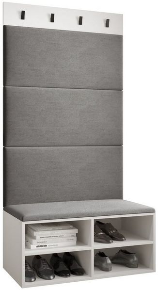ABIKS MÖBEL Garderoben-Set MIRO Set 2, Garderobe mit gepolsterten Paneelen, Modern Design