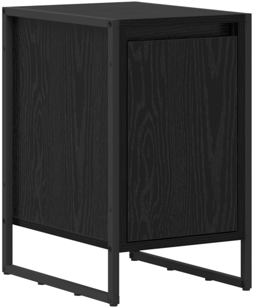 vidaXL Nachttisch Schwarz Eichen-Optik 39,5 x 30 x 50 cm Holzwerkstoff 886642