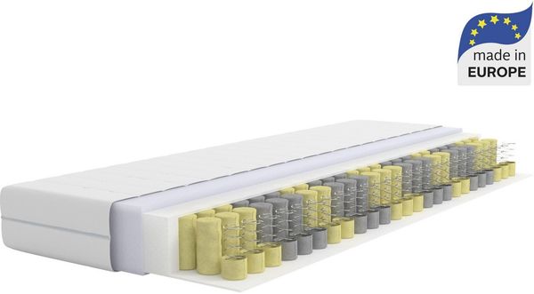 Taschenfederkernmatratze NEUHEIT: Tinden 22, 7 Zonen Matratze 90x200 cm, 140x200 cm & mehr, OTTO home, 22 cm hoch, Wendematratze H2/H3/H4, ergonomisch, 500 Federn (bei 100x200 cm)