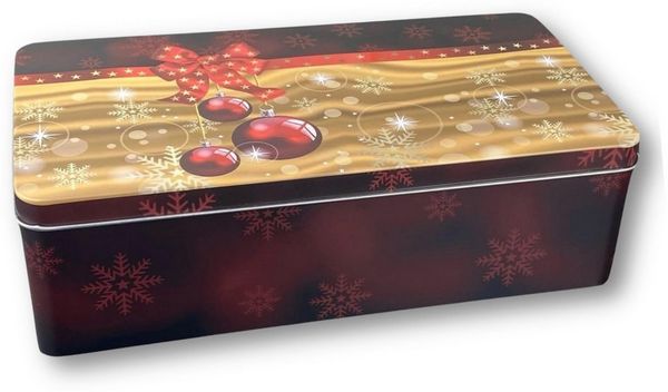 MediMuc Keksdose Keksdose Rote Weihnachtskugeln, Weihnachtskugeln groß