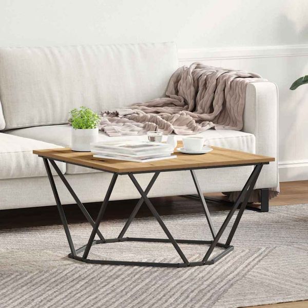 vidaXL Couchtisch Artisan-Eiche 80 x 80 x 45 cm 868278