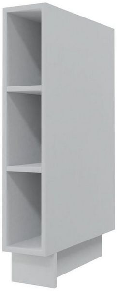 Nischenregal 15x50x82cm Küchenregal Farbe: grau (D15/0)
