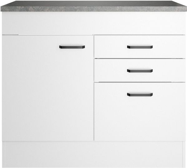 OPTIFIT Spülenschrank OPTImulti Breite 100 cm, mit 1 Tür, 2 Schubkästen, 1 Auszug