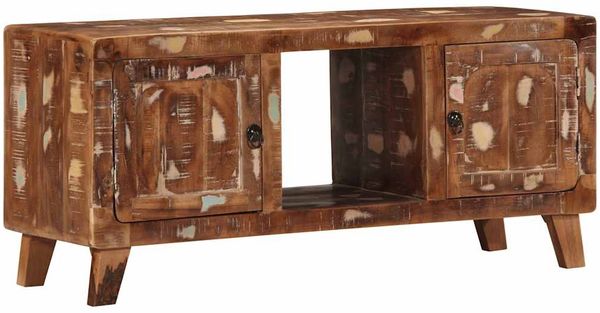 vidaXL TV-Schrank 105x46x32 cm Massivholz Altholz 4104522