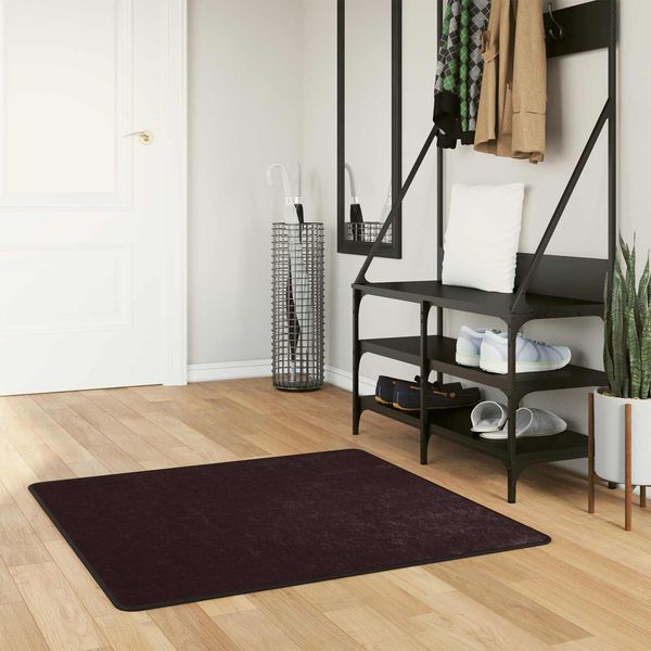 vidaXL Teppichläufer MARSA Anthrazit 100 x 100 cm Polyester und PVC 42023174