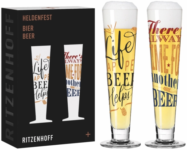 Ritzenhoff 6271002 Bierglas 2er-Set F25 HELDENFEST Bier 2025