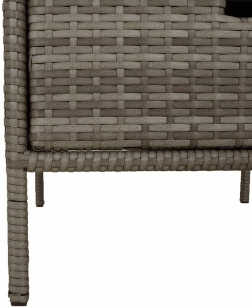 vidaXL Gartenschrank Grau 55x59x80 cm Poly Rattan 365553 Bild 10