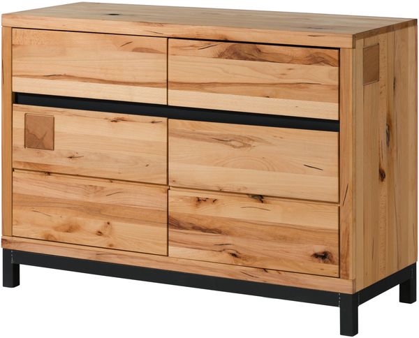 Sideboard Kernbuche 120x45x85 natur geölt VILLANDERS #111