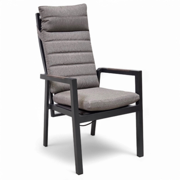 osoltus Palmanovo Alu Teak Gartensessel verstellbar Sessel anthrazit + Kissen