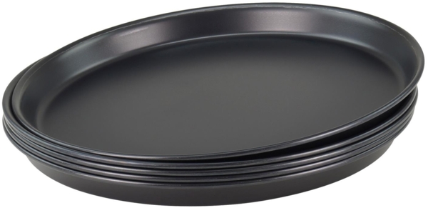 5 Stück Pizzablech rund aus Blaublech Ø 30 cm schwere Profiqualität Bild 1