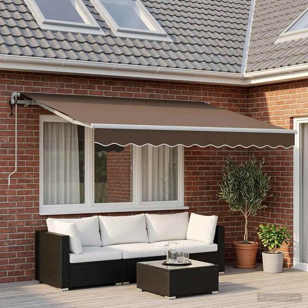 vidaXL Ausziehbare Markise Taupe 300 x 250 cm Stoff und Aluminium 3425840