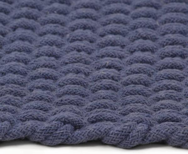vidaXL Teppich Rechteckig Marineblau 120x180 cm Baumwolle 345126 Bild 5