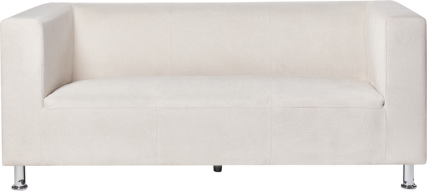 beliani 'FLORO' 3-Sitzer Sofa, Stoff weiß, 74 x 83 x 179 cm