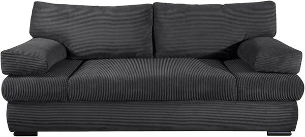 COLLECTION AB Schlafsofa Tina, B: 200 cm, Liegefl. 146x200 cm, Bettfunktion, Bettkasten & 2 Armlehnenkissen, Federkern