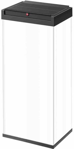 Hailo 'Big-Box Swing XL' Standmülleimer mit selbstschließendem Schwingdeckel, Stahlblech, 52 Liter, Weiß
