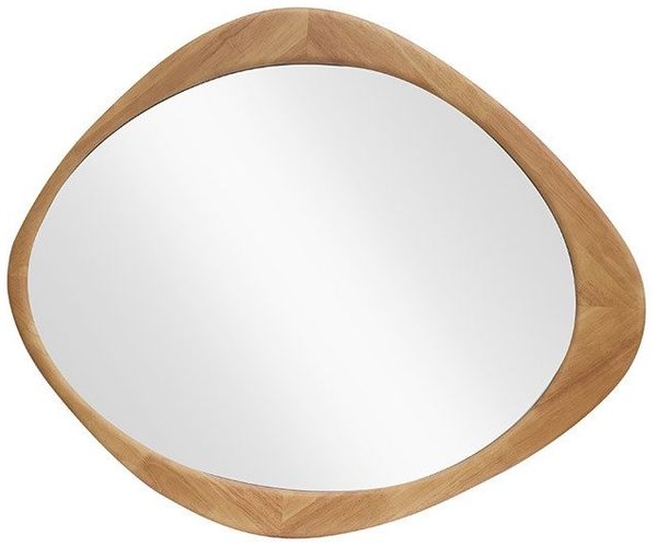riess-ambiente Wandspiegel ORGANIC 90cm natur – Eichenholz-Design, asymmetrisch, variabel (Einzelartikel, 1-St), Dekoration mit natürlicher Maserung – ideal für Flur oder Schlafzimmer