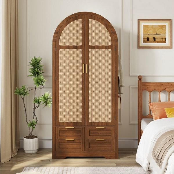 STILVORA Kleiderschrank mit Schubladen Wäscheschrank Schlafzimmerschrank mit Kleiderstange (Packung, 1-St, Großzügiger Stauraum,Mit Kleiderstange und Schubladen) Luxuriöser Kleiderschrank, für Schlafzimmer und Eingangsbereiche